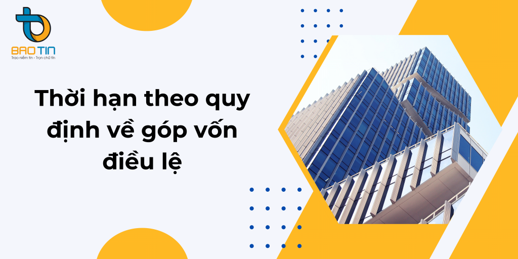 Thời hạn theo quy định về góp vốn điều lệ?