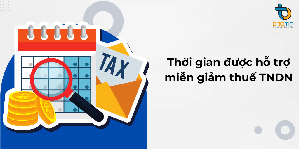 Thời gian được hỗ trợ miễn giảm thuế thu nhập doanh nghiệp