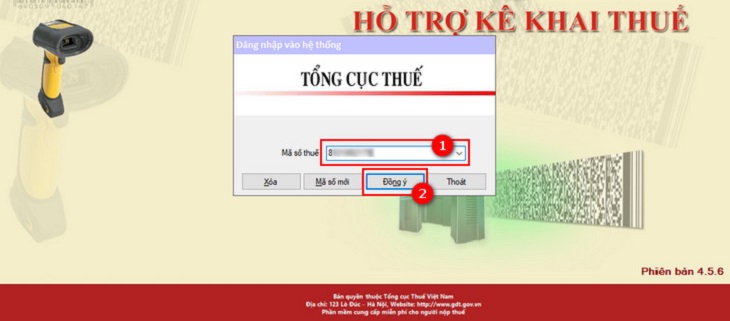 Hướng dẫn cách đăng nhập và mở tờ khai thuế trên HTKK