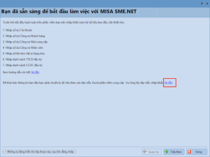 khai báo thông tin ban đầu trên phần mềm kế toán Misa