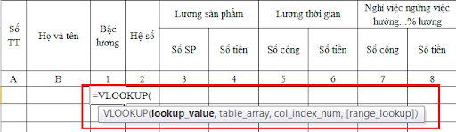 Hướng dẫn tạo mẫu bảng tính lương theo thông tư 133 trên EXCEL