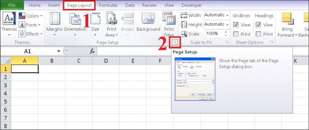 Cách tạo Header và Footer trong Excel