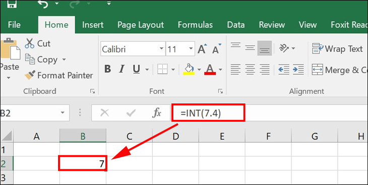 Hướng dẫn sử dụng hàm INT trong Excel nhanh chóng, đơn giản