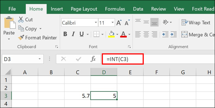 Hướng dẫn sử dụng hàm INT trong Excel nhanh chóng, đơn giản