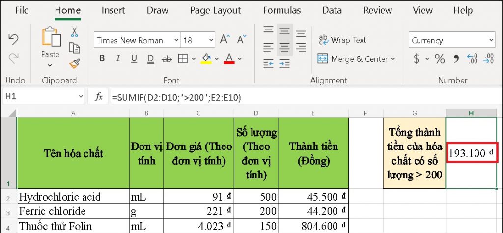 Cách dùng hàm SUMIF trong EXCEL đơn giản và dễ hiểu nhất