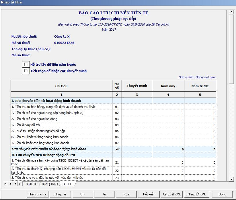 Hướng dẫn lập báo cáo tài chính mẫu B01-DNNKLT theo TT133
