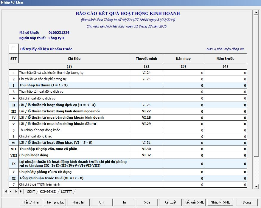 Hướng dẫn làm báo cáo tài chính theo Thông tư 49 trên HTKK