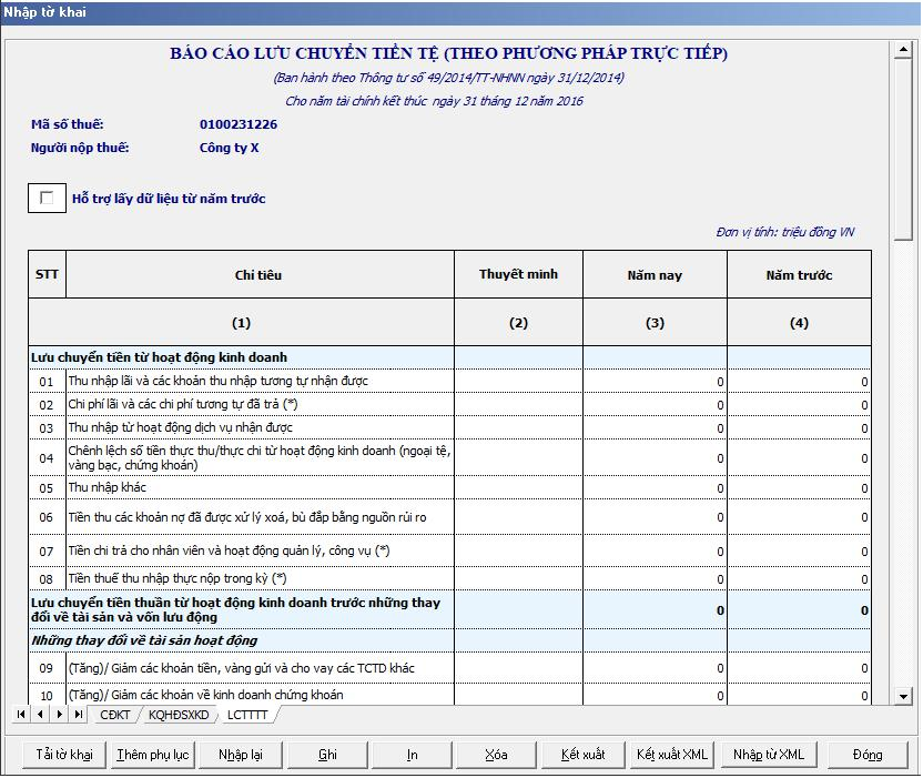 Hướng dẫn làm báo cáo tài chính theo Thông tư 49 trên HTKK