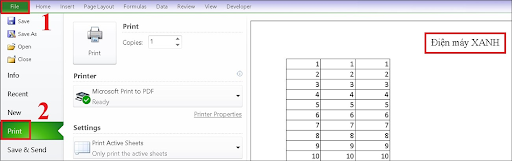 Cách tạo Header và Footer trong Excel