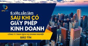sau khi có giấy phép kinh doanh